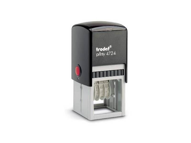 Printy 4724 - Datario con testo PERSONALIZZATO fino a 3+3 righe dimens. max personalizzazione 40x40 mm