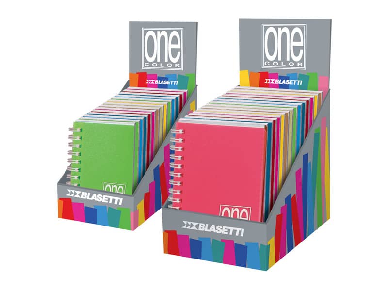 Quaderno spiralato Maxi One Color copertina in PPL - 80+1 ff - A4 quadretto 4M - 2934