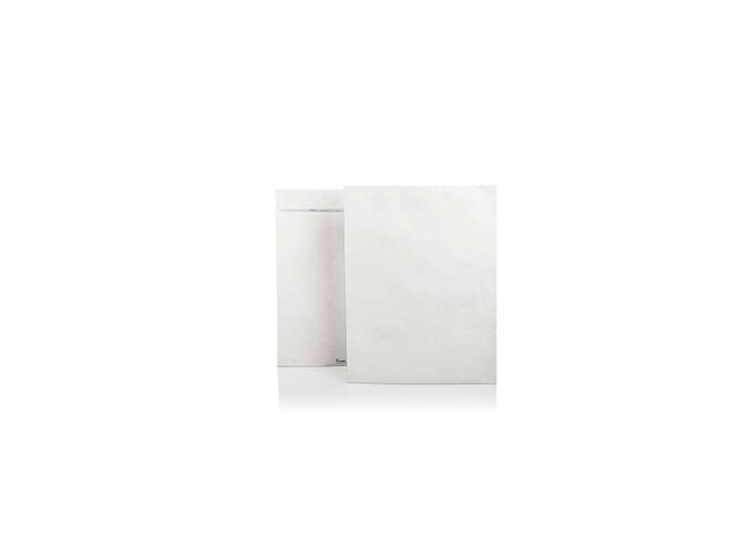 Buste a sacco piatte con strip bianche 250x350 mm - Tyvek formato B4 conf. 500 pz