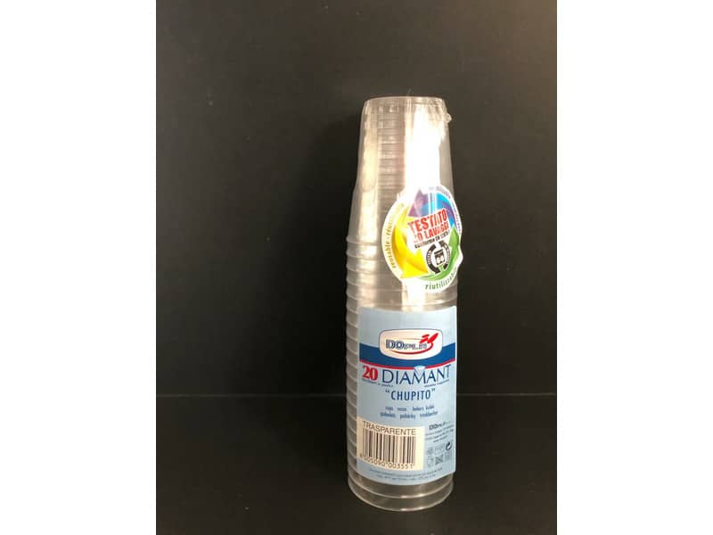 Bicchieri Chupito in PS trasparente Dopla Reusable 50 ml - conf. 20 pz
