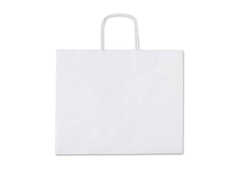 Borsa Takeaway kraft bianca 36,5x25x30 cm conf. 150 pz Rex-Sadoch 100 gr/mq TAKEAWBIA
