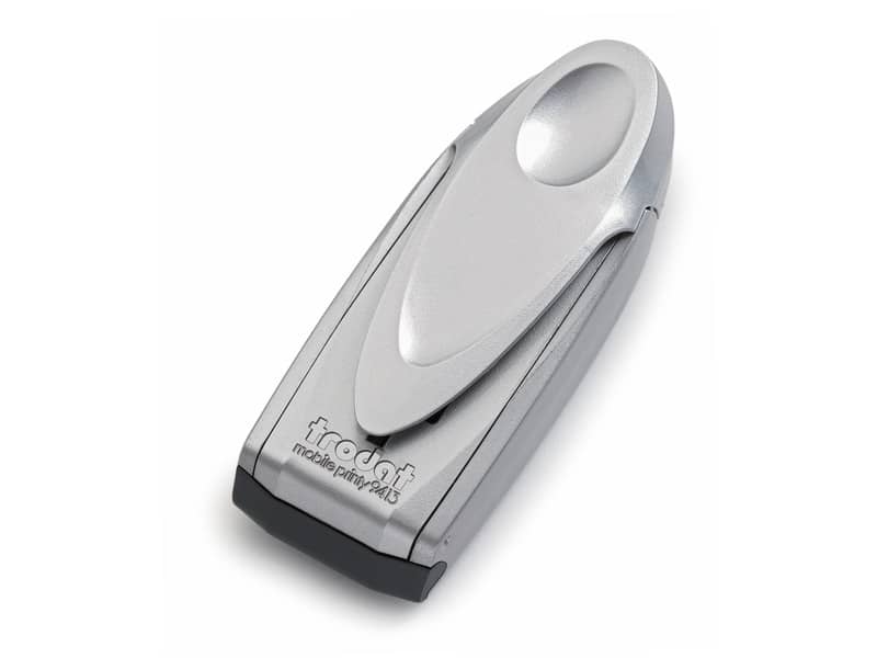 Mobile Printy 9413 - Timbro di testo tascabile PERSONALIZZATO Silver dimens. max pers.ne 58x22 mm - fino a 6 righe