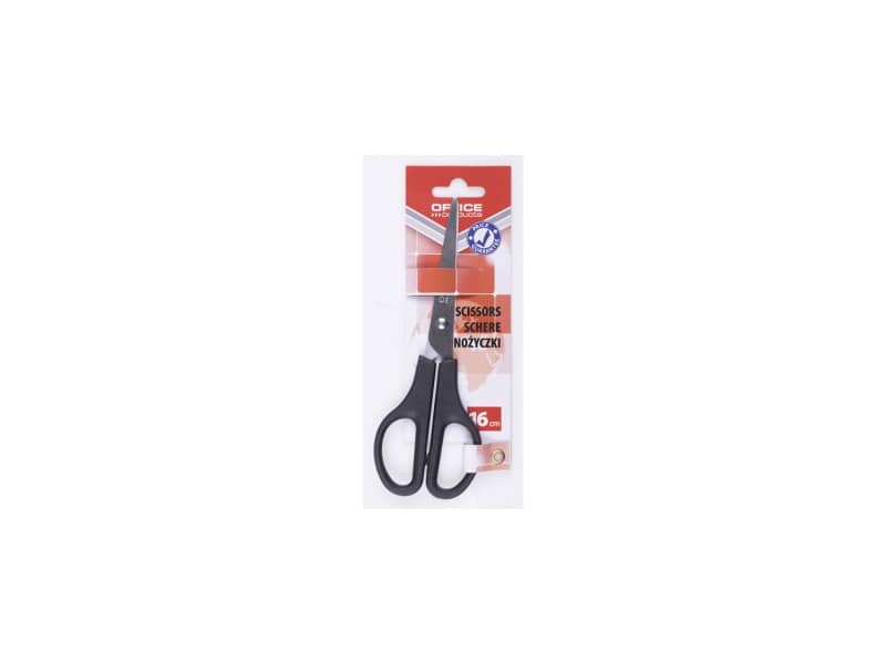 Forbici universali in acciaio 16 cm Office Products nero -05