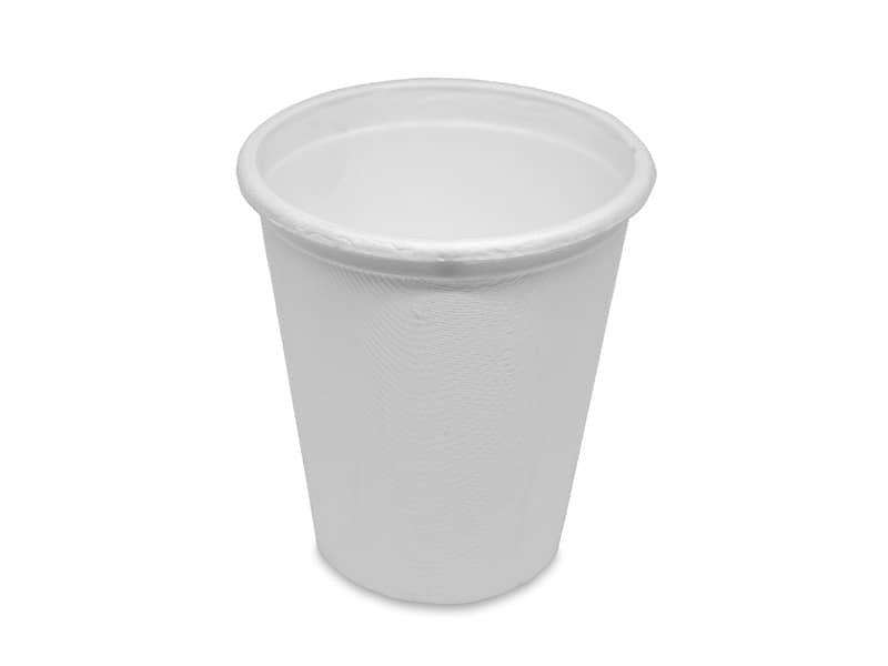 Bicchieri in fibre vegetali ecoCanny bio-compostabili bianco 370 cc conf. 15 pz ECO‐C370
