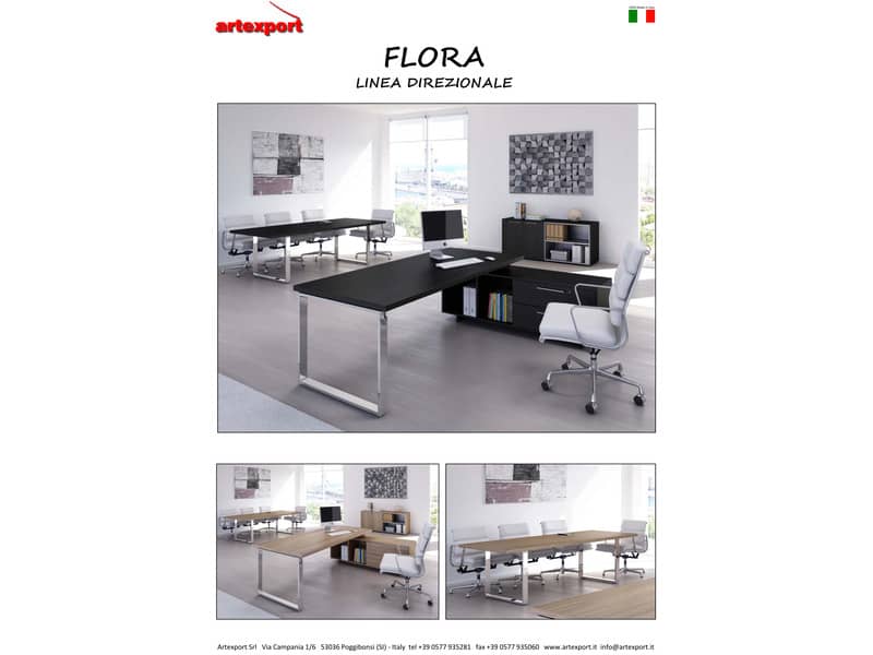Armadio medio con ante melaminico 82,8x43xH.119,8 cm Flora Artexport nero venato frassino - 935-69/8