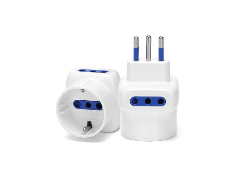 Adattatore a 3 vie 10A - bianco Aigostar 2 vie P11 & 1 via P30