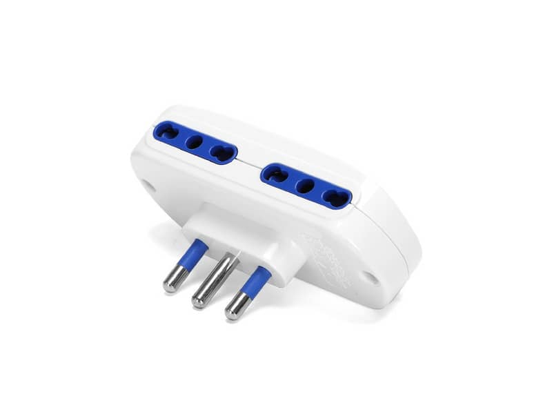 Adattatore a 4 vie P17/11 - 16A Aigostar bianco