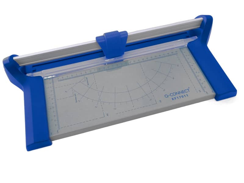 Taglierina a rullo Q-Connect grigio/blu fino a 10 ff A4
