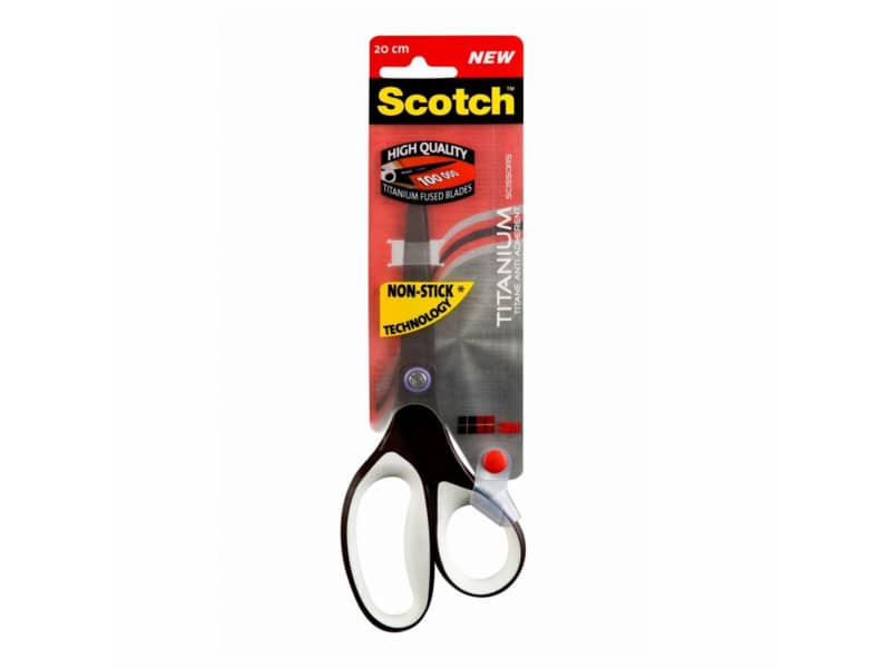 Forbici professionali Scotch® Titanium Non-Stick asimmetrica bianco/nero 20 cm 1468TNS-MIX
