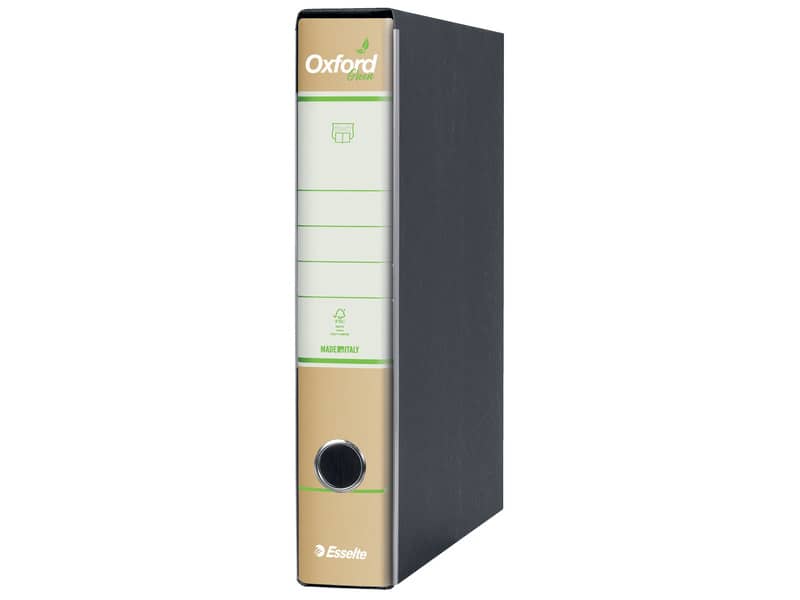 Registratore commerciale Esselte Oxford Green con custodia 23x30 cm 100% carta riciclata dorso 5 cm