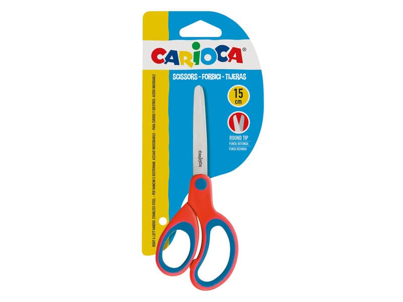 Forbice asimmetrica in acciaio punta arrotondata Carioca 15 cm