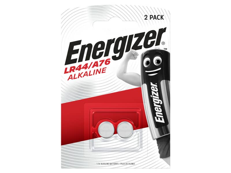 Batterie alcaline a bottone ENERGIZER LR44/A76 conf. da 2 - E301536600