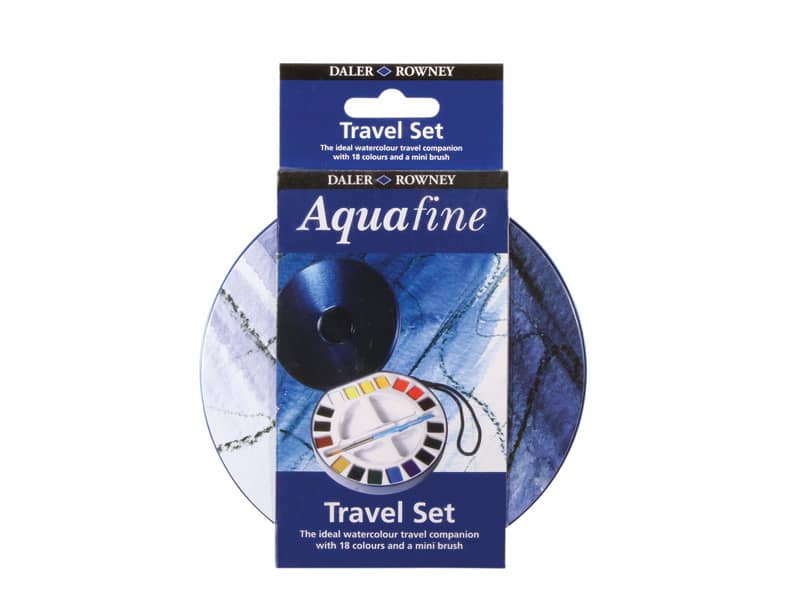 Acquerelli superfini Daler Rowney Aquafine 18 colori assortiti + pennello + tavolozza - D131900030