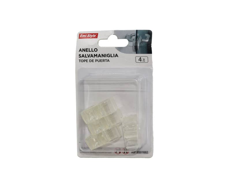 Anello salvamaniglia Emi trasparente 32,5x13,3 mm - conf. da 4 pezzi