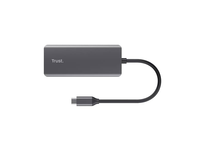 Adattatore multiporta Trust USB-C 6in1 in alluminio argento