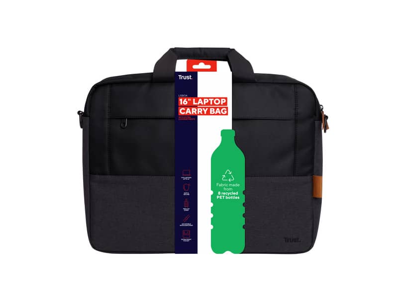 Borsa per laptop fino a 16'' Trust Lisboa nero