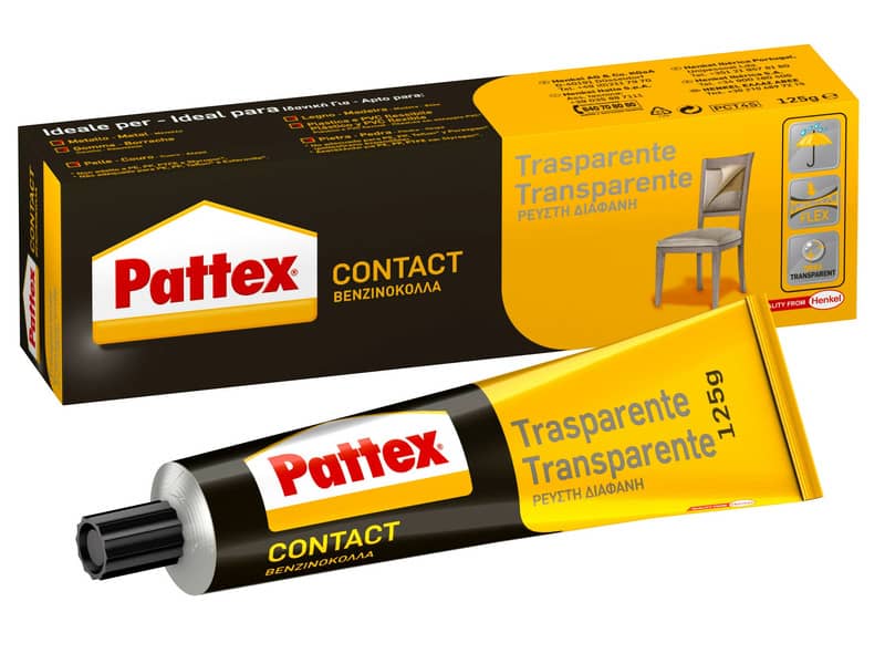 Adesivo a contatto permanente Pattex Contact trasparente 125 g