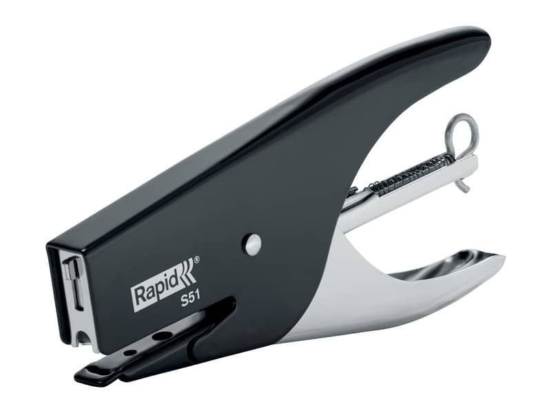 Cucitrice a pinza Rapid S51 Supreme fino a 12 fogli Rapid nera