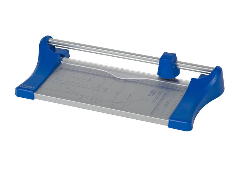 Taglierina a rullo Q-Connect grigio/blu fino a 10 ff A4