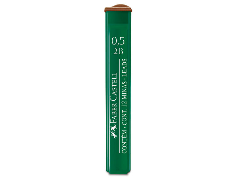 Astucci 12 mine 2B Faber-Castell Poly 0,5 mm - scatola 12 astucci