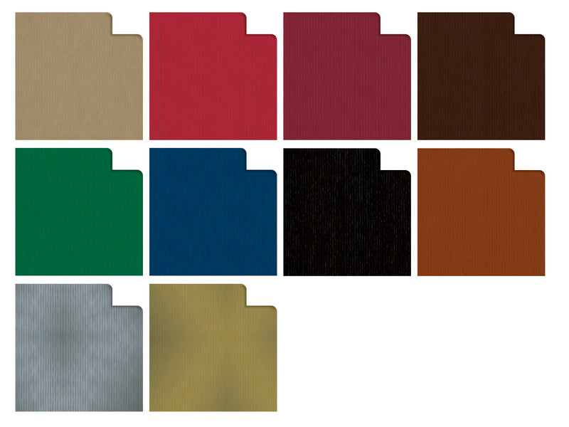 Box carta regalo Ecocolor kraft Rex-Sadoch - conf. 50 pezzi - colori dark - 733J1DAR
