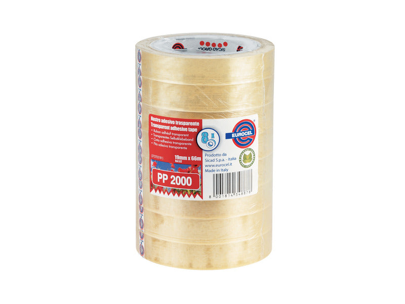 Nastro adesivo Eurocel a torre formato 19x66 m - conf. 8 pz