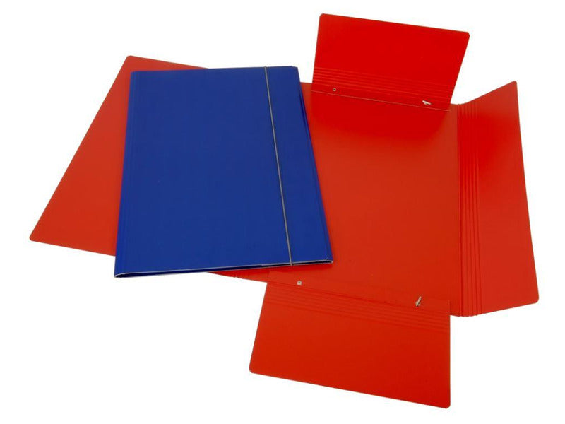 Cartella a tre lembi in presspan Cartotecnica del Garda 35x50 cm colore blu - CG0080PDXXXAN01