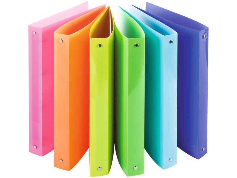 Raccoglitore 4 anelli Nikoffice in colori assortiti diametro 16 - fluo - 01NIK381/A