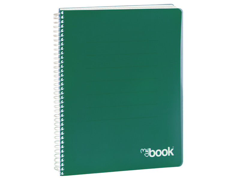 Quaderno spiralato con fori Nikoffice 70 g - 144 ff - formato A4 - 1 rigo - 30NIK092