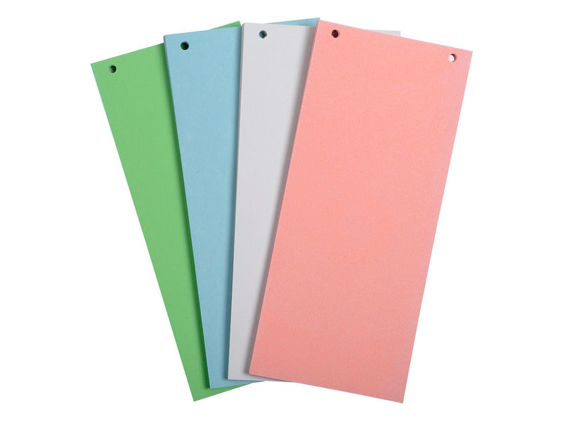 Divisori Exacompta formato 105x240 mm 180 g/m² colori assortiti - conf. 100 pezzi - 13495B