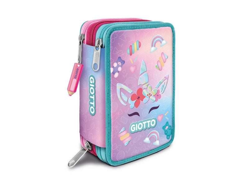 Astuccio Giotto collezione Candy 3 Zip in 3 fantasie assortite - F954000