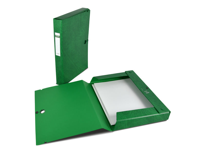 Cartella portaprogetti con bottone Sei Rota Scatto - dorso 4 cm verde - 26x36 cm