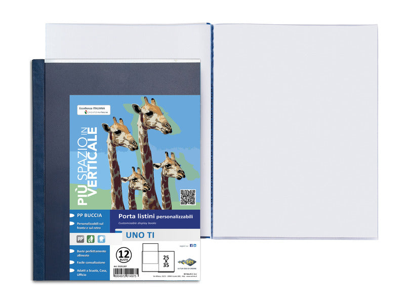 Portalistini personalizzabile Sei Rota Uno Ti - blu - 15 buste - 25x35 cm