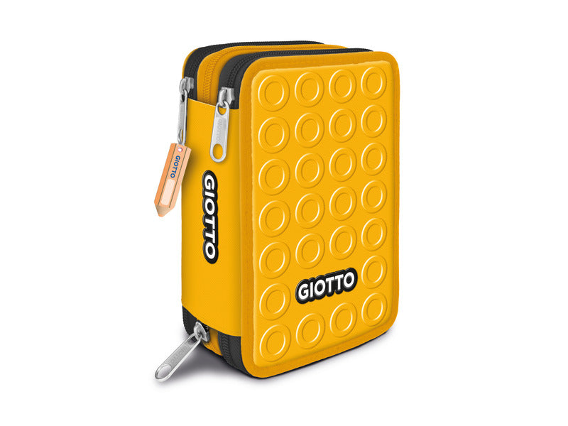 Astuccio Giotto collezione Stilnovo 3 Zip in 3 colori assortiti - F953800
