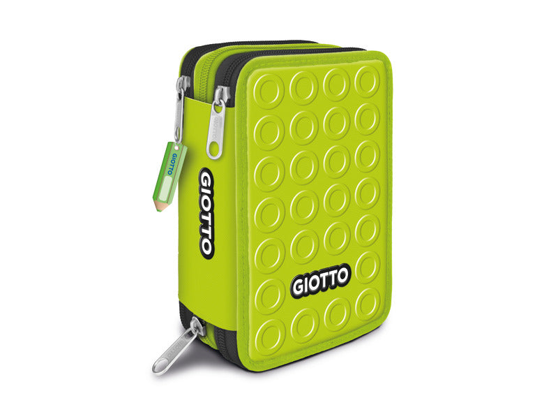 Astuccio Giotto collezione Stilnovo 3 Zip in 3 colori assortiti - F953800