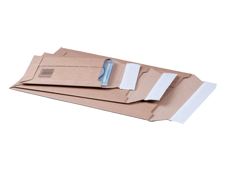 Busta Bong Micropack in cartone microonda avana con strip - 33,5x50x5 cm
