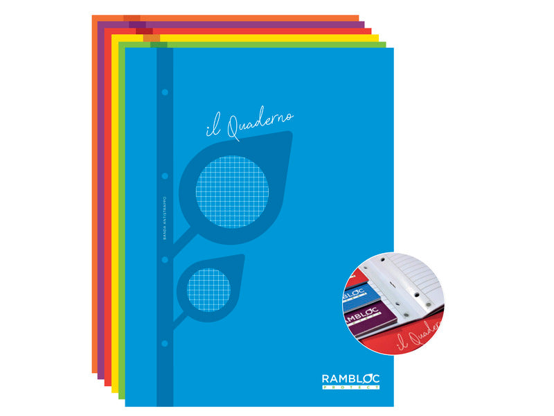 Maxi quaderno fogli mobili rinforzati Rambloc Il Quaderno A4 - 80 g - 4 mm