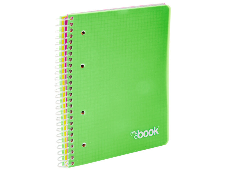 Quaderno Maxi spiralato con fori e copertina 4 in 1 Nikoffice A4 - 100 ff - 80 g 1R - 30NIK083