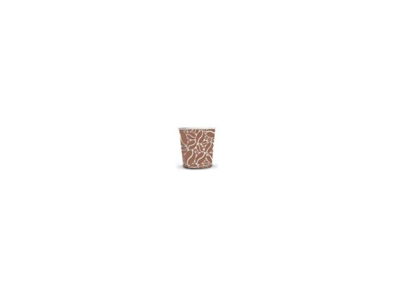 Bicchieri in carta e PE Dopla Green serigrafati ''MOKA'' - 100 ml / 3 oz bianco - conf. 50 pz