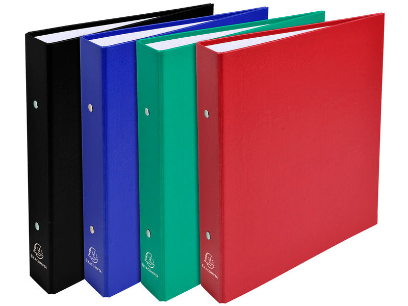 Raccoglitori foderati PPL Exacompta 23x21 cm - anelli tondi Ø 25 mm colori assortiti - 51070E