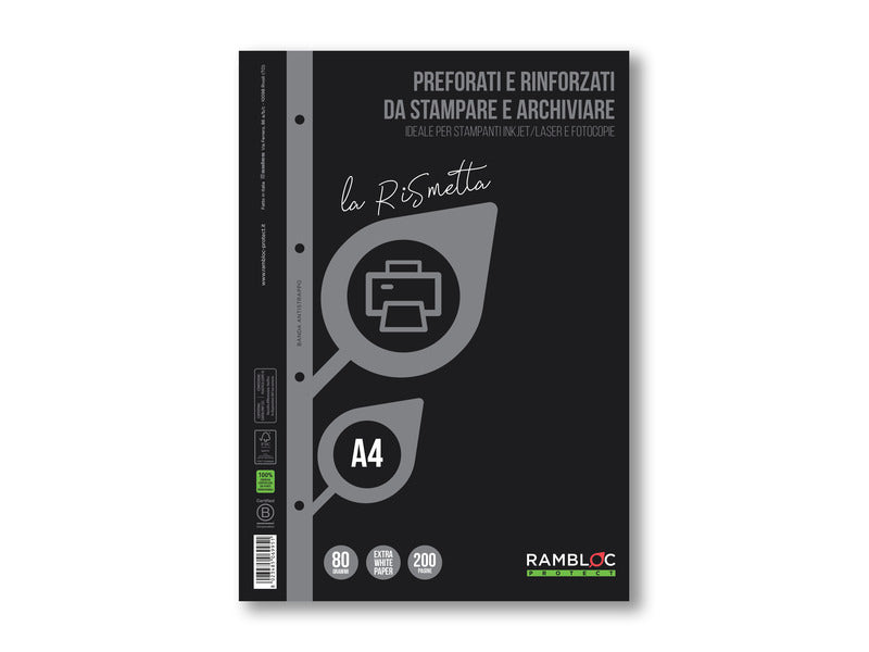 Blocco fogli ricambio Rambloc LA RISMETTA 100 fogli A4