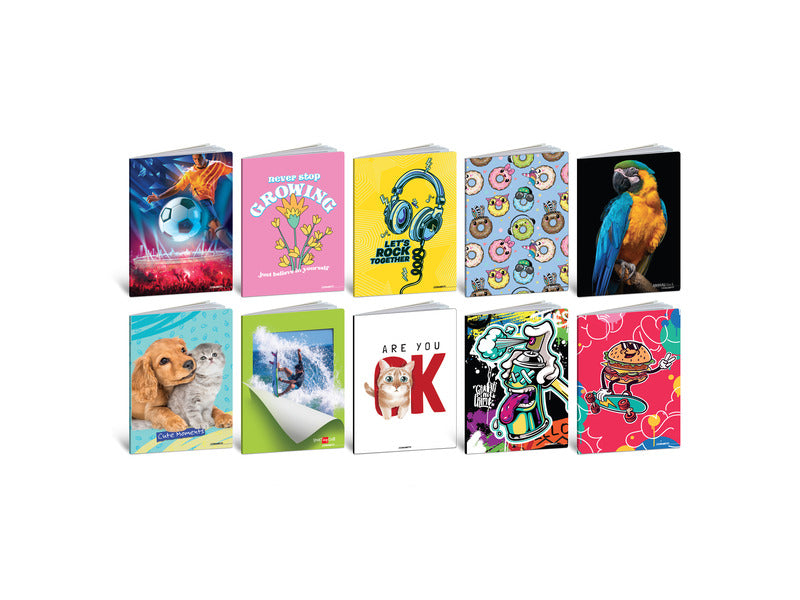 Quaderni Blasetti sel. Bambini formato A5 20+1 ff - 80 g/m² - conf. 10 pz - rigatura 10M - 9074