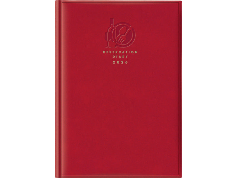 Agenda 2026 prenotazioni ristoranti A4 - copertina rossa 26-059501003C