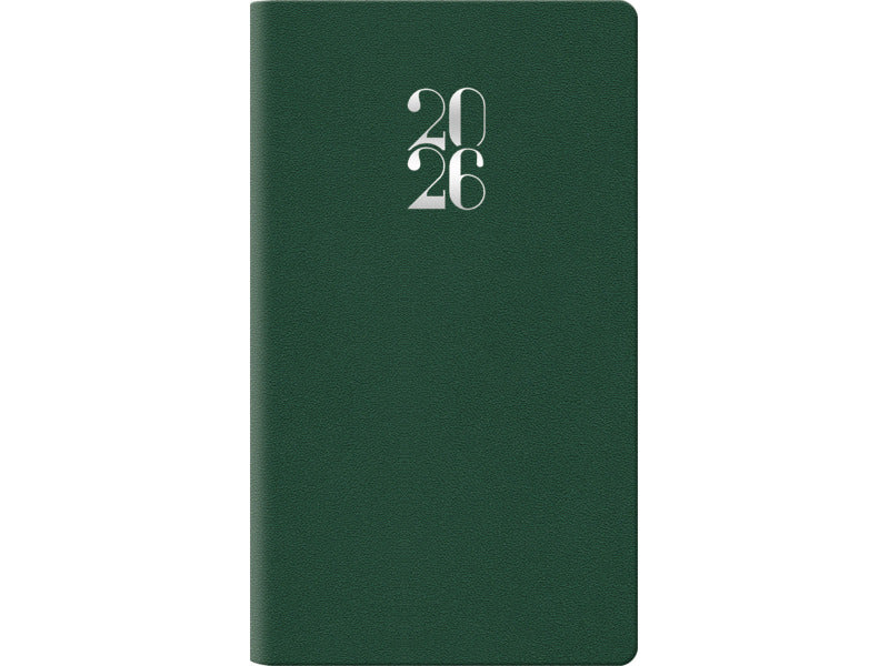 Agenda 2026 settimanale gommato 8x14 cm nero 26-055200406C