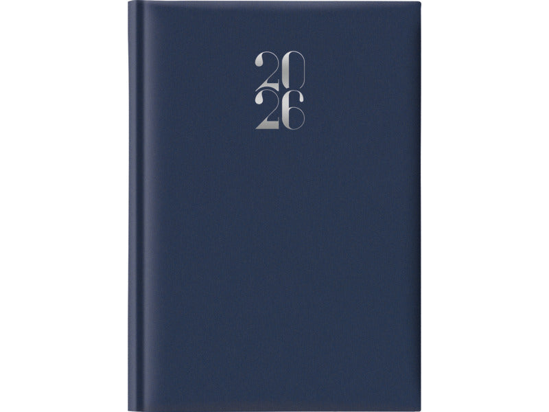Agenda 2026 giornaliera gommato s/d abbinati 14,3x20,5 cm nero 26-064000406C