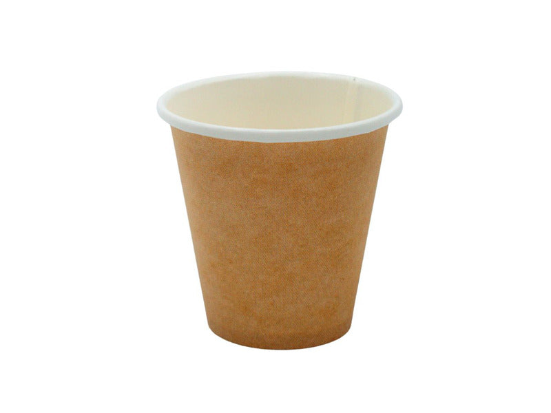 Bicchiere caffè in cartoncino kraft Le Nappage 120 cc - senza plastica conf. 50 pz - 61013RC