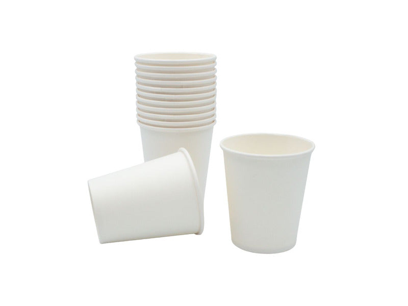 Bicchiere in cartoncino Le Nappage 20 cl senza plastica conf. 50 pz bianco