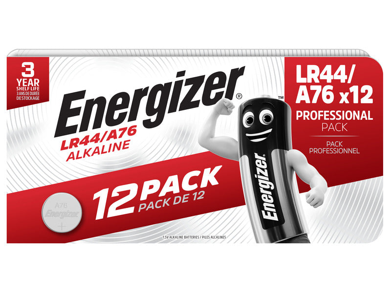 Batterie alkaline Energizer BP12 LR44/A76 - conf. 12 pz - E304263500