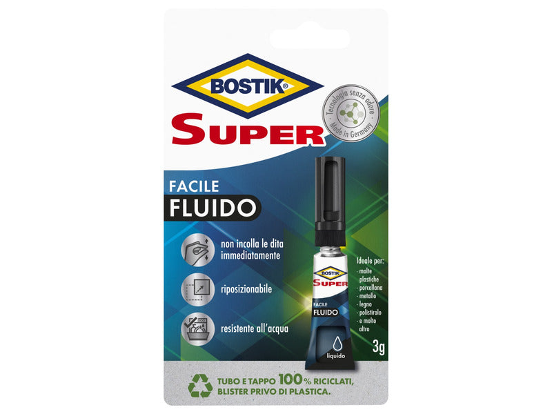 Adesivo universale istantaneo Bostik Odor Free 3 g - Super Facile Fluido