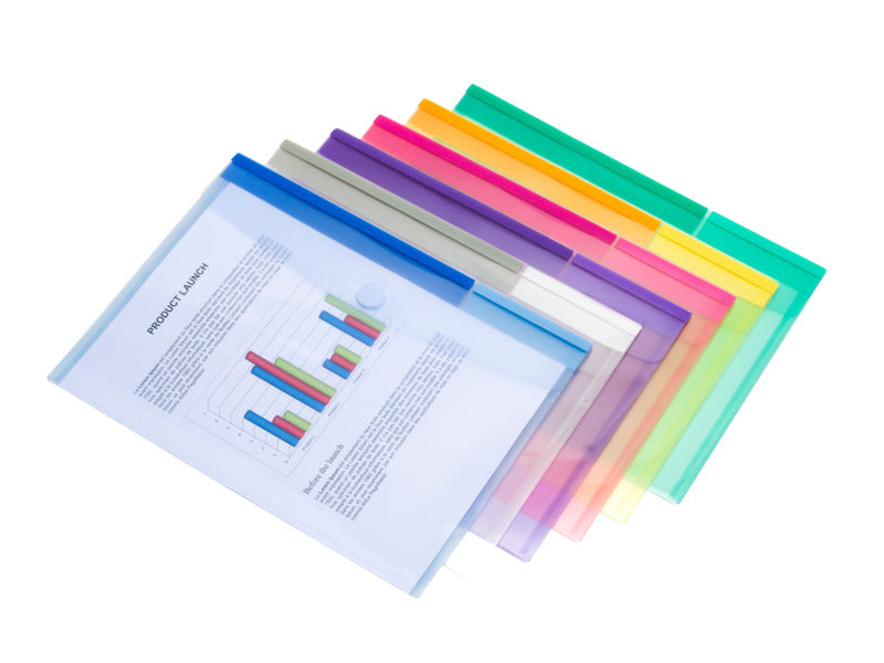 Buste con bottone Tarifold® T-Collection chiusura in velcro - A4 conf. 12 buste